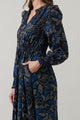 Aurina Floral Kezia Ruffle Midi Dress