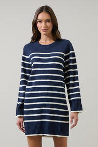 Tovina Striped Sweater Mini Dress