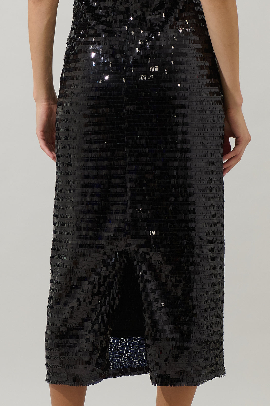 sugar lips sequin dress Navette Short Sleeve Sequin Midi Dress MULTI / M by Sugarlips