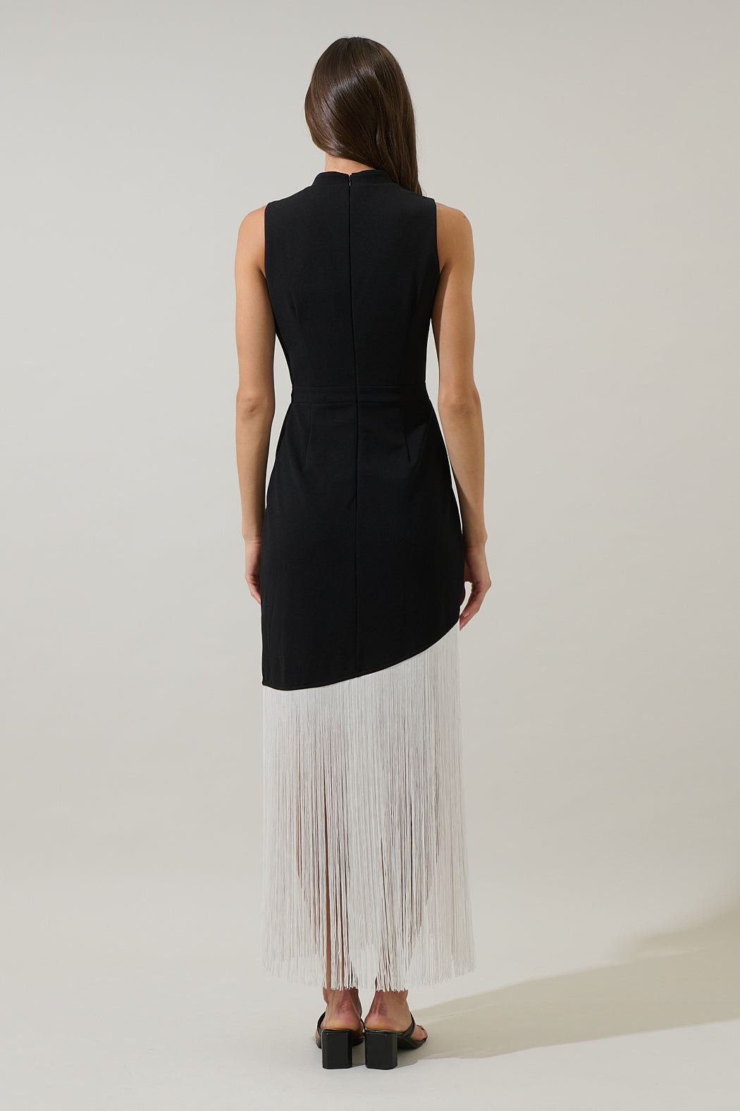 Gigi Fringe Sleeveless Maxi Dress Sugarlips Gigi Fringe Sleeveless Maxi Dress Sugarlips