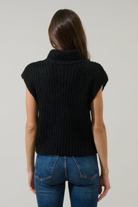 Monica Sleeveless Cropped Turtleneck Sweater