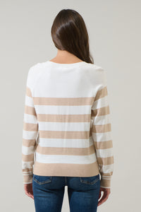 Macy Hill Color Block Striped Sweater
