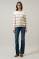 Macy Hill Color Block Striped Sweater