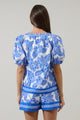 Rency Floral Gily Puff Sleeve Top