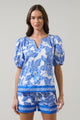 Rency Floral Gily Puff Sleeve Top