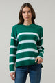Saphy Stripe Dropped Shoulder Sweater