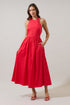 Daine Halter Neck Midi Dress