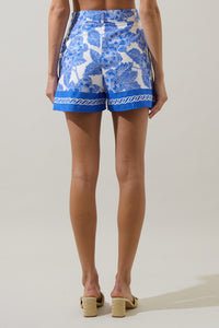 Rency Floral Arvery Pleated Shorts