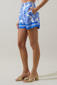 Rency Floral Arvery Pleated Shorts