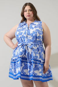 Rency Floral Zady Sleeveless Mini Dress Curve