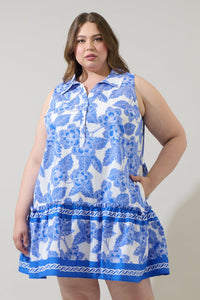 Rency Floral Zady Sleeveless Mini Dress Curve