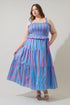 Jaimie Stripes Lindsy Smocked Maxi Dress Curve