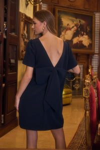 Urania Bow Shift Mini Dress