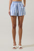 Fays Striped Tayler Smocked Shorts