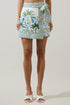 Senara Floral Levie Wrap Mini Skort
