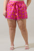 Rosy Polka Dot Zaferia Bermuda Shorts Curve