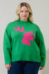 Milly Moose Mock Neck Sweater Curve