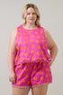 Rosy Polka Dot Taisy Sleeveless Top Curve