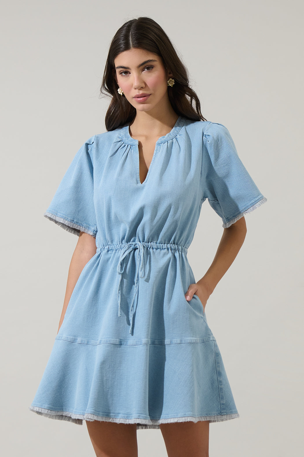 sugarlips denim dress Sugarlips Denim Corset Bodice Sweetheart Neck Sleeveless Fluted Midi Fit and Flare Dress, Womens, XL, Blue Denim