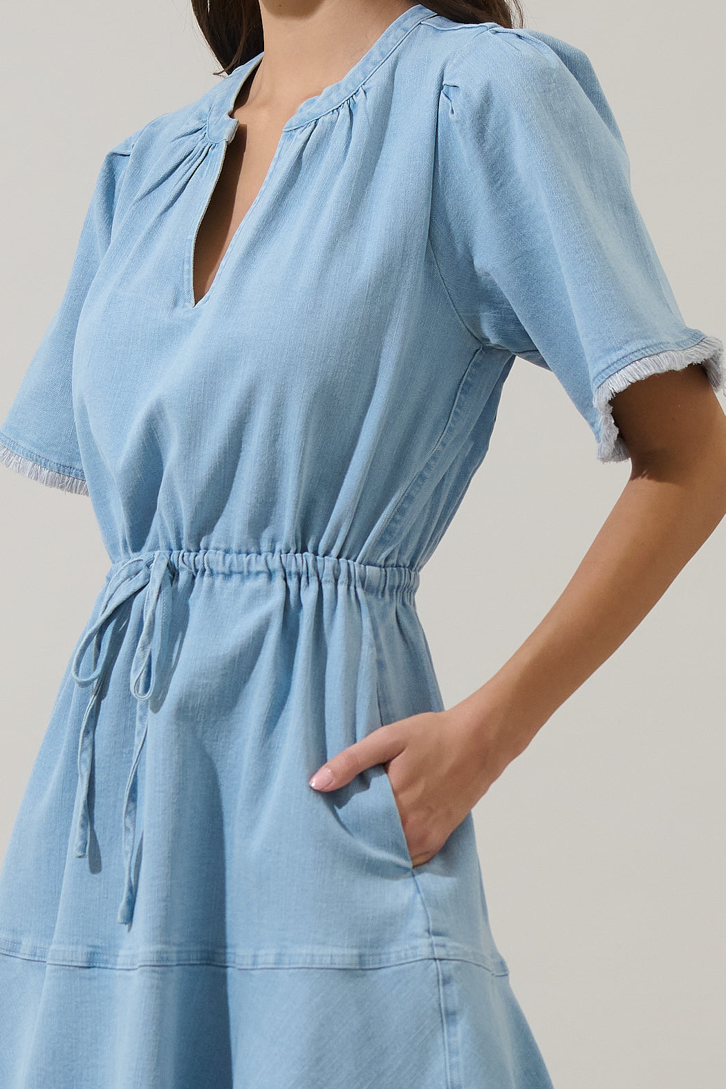 sugarlips denim dress Sugarlips Denim Corset Bodice Sweetheart Neck Sleeveless Fluted Midi Fit and Flare Dress, Womens, XL, Blue Denim