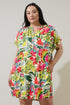 Wissa Tropical Jasla Shift Mini Dress Curve