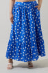 Katana Dot Pleated Maxi Skirt Curve