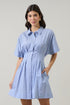 Fannie Striped Kristy Collared Mini Dress