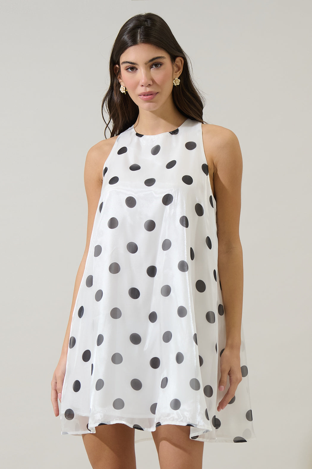 Randal Polka Dot Organza Mini Dress Sugarlips Randal Polka Dot Organza Mini Dress Sugarlips