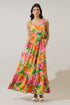 Jovana Floral Silda Smocked Maxi Dress