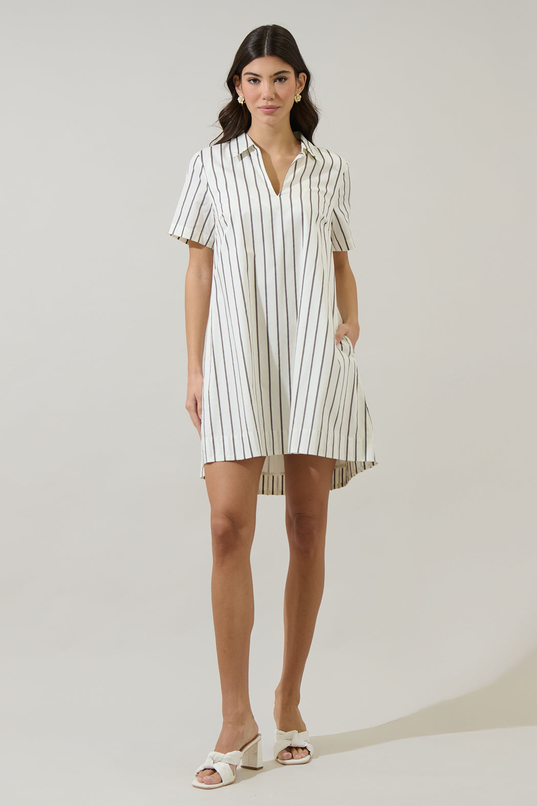 kamara mini dress Vestido Mini de Malla Kamara Long Sleeve - Chocolate