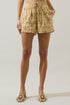Calina Tropical Herta High Waisted Shorts