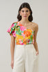 Jovana Floral Masie One Shoulder Blouse