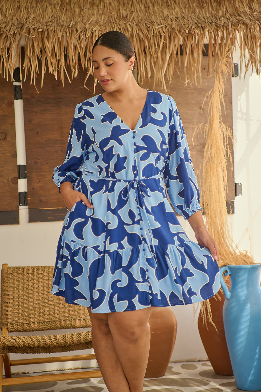 Briela Abstract Roana Mini Dress Curve Sugarlips Briela Abstract Roana Mini Dress Curve Sugarlips