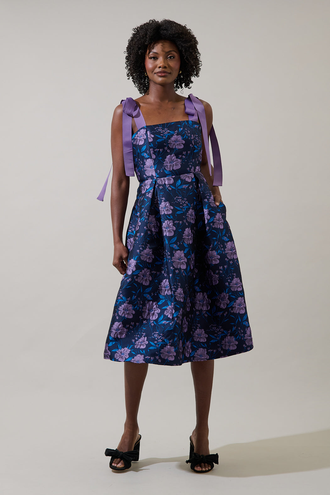 dina midi dress Reiss Dina Waisted Cut-Out Twill Midi Dress