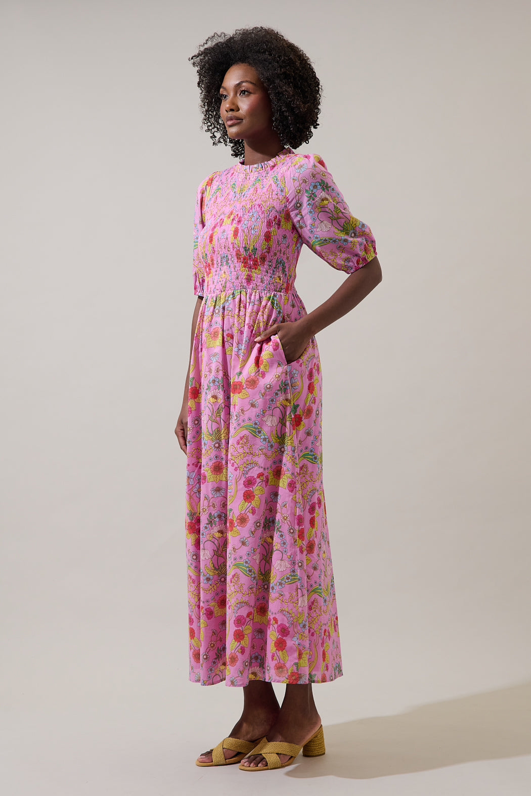 women's smocked maxi dress Cute Smock Maxi, Midi &b Mini Dresses