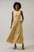 Calina Tropical Jivie Tiered Maxi Dress