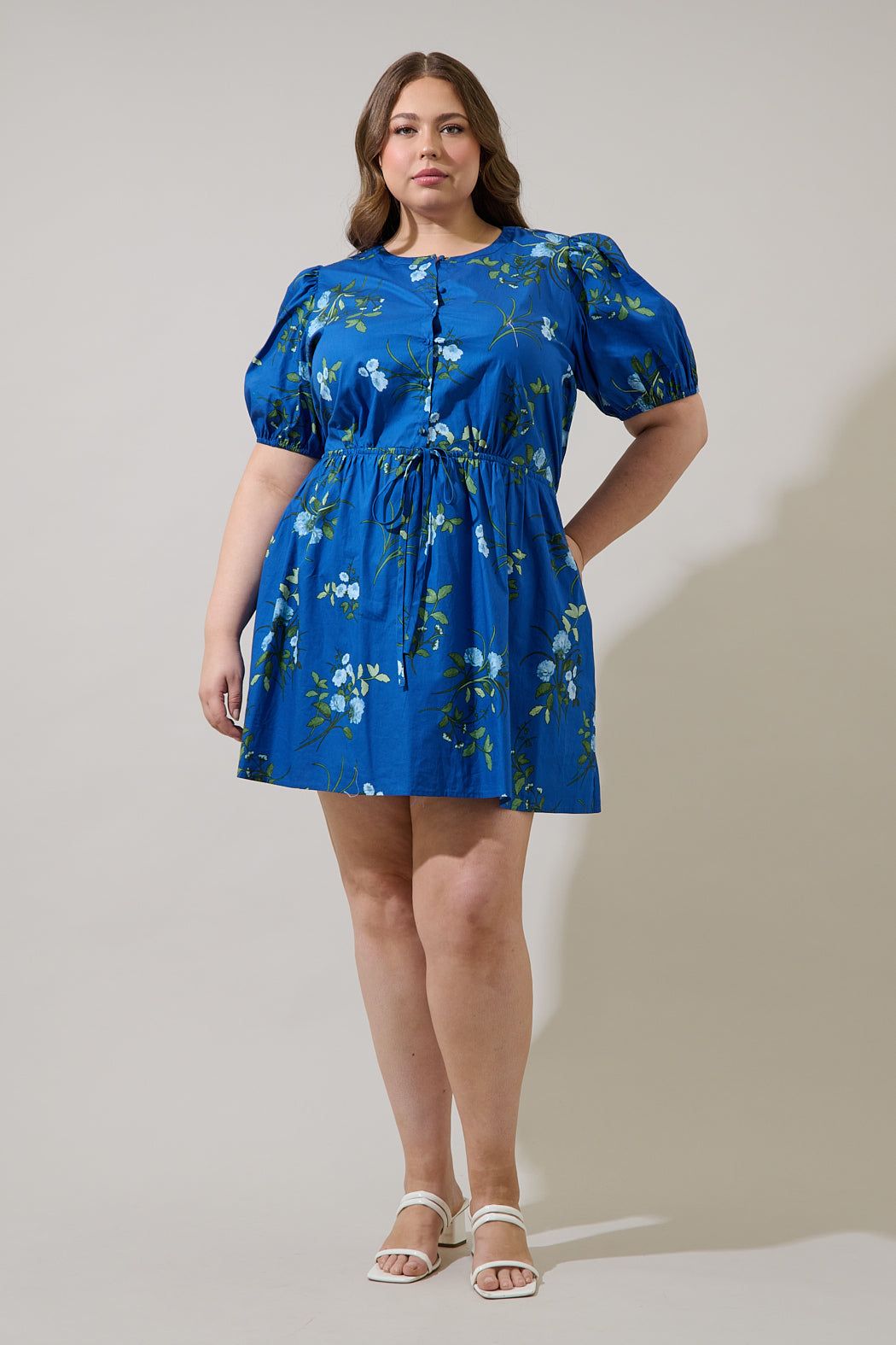 puff sleeve mini dress I've Got Sunshine Blush Fabric contains no stretch Julieta Puff Sleeve Mini Dress