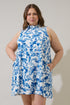 Ciela Floral Benson Trapeze Mini Dress Curve