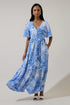 Pismo Flutter Maxi Dress Serra Floral