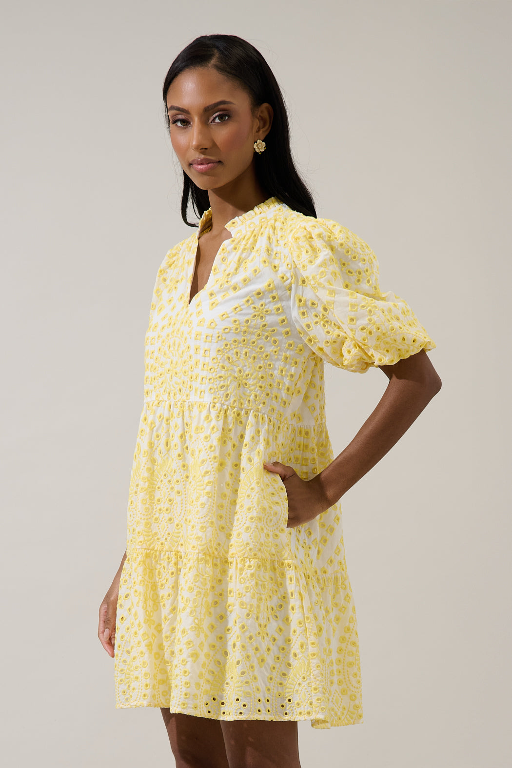 shayla ruffle mini dress BALI ELF Handmade Tiered Wrap Mini Dress Shayla Ruffle XL Romantic Festival