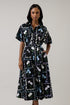 Wilderra Pleated Midi Dress Trevis Floral