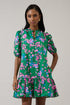 Rully Shift Mini Dress Denavi Floral