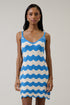 Belendra Scallop Striped Crochet Dress