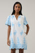 Tannia Embroidered Shift Mini Dress