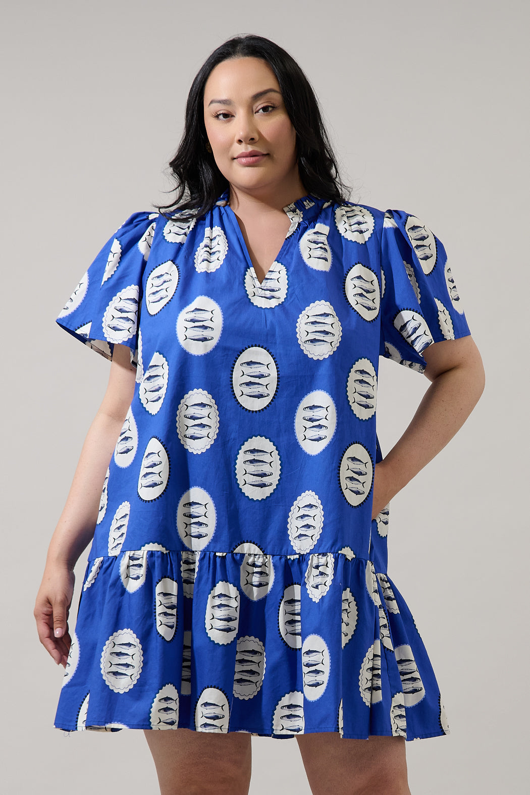 Sardine Sea Azari Shift Mini Dress Curve – Sugarlips