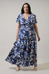 Maurea Floral Amabel Tiered Maxi Dress Curve