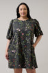 Jilly Floral Morrigan Shift Mini Dress Curve