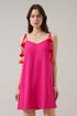 Karine Tassle Flare Mini Dress
