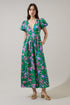 Jaylene Pleated Maxi Dress Denavi Floral