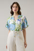 Erie Split Neck Top Khloey Floral
